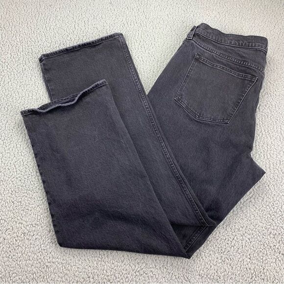 Abercrombie & Fitch Women's The Baggy Low Rise Straight Jeans  |  Size: 32/14L - Picture 6 of 14